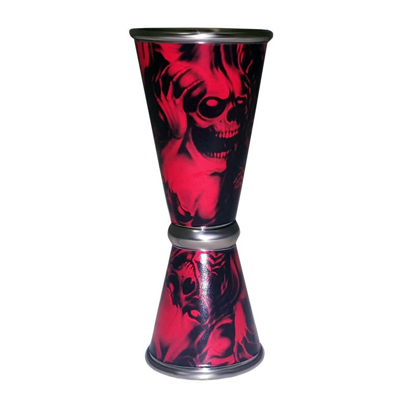 Designer Jigger - Tall Double-Sided 28ML by 56ML - RED EVIL