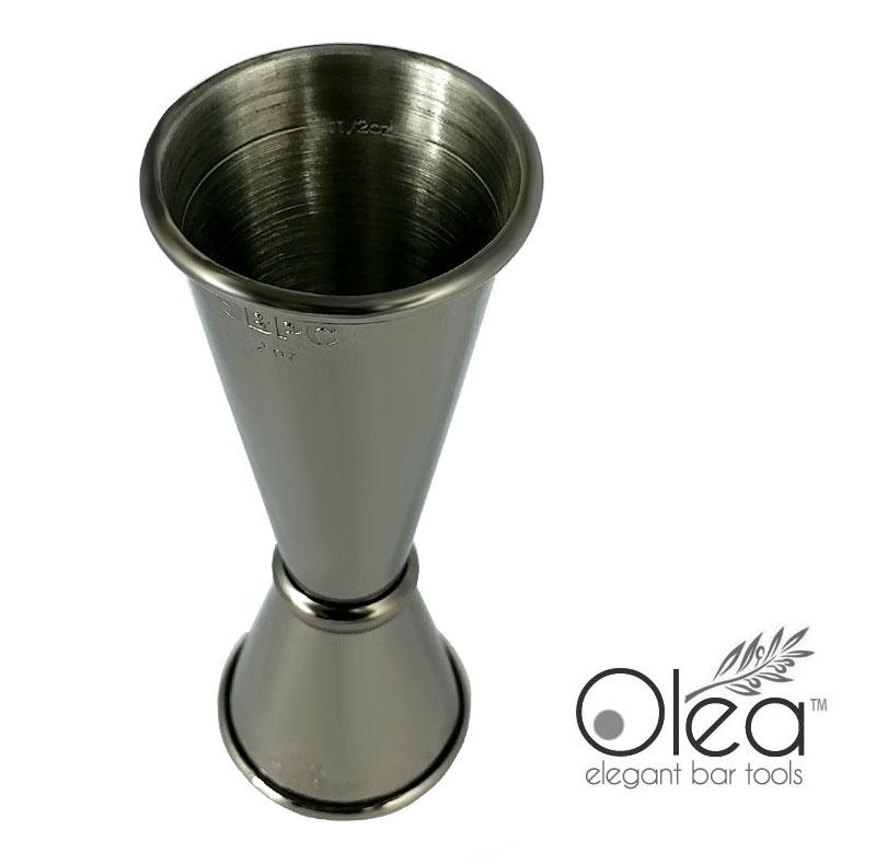 Olea™ Japanese Tall Jigger - Gunmetal Plated - 1oz X 2oz