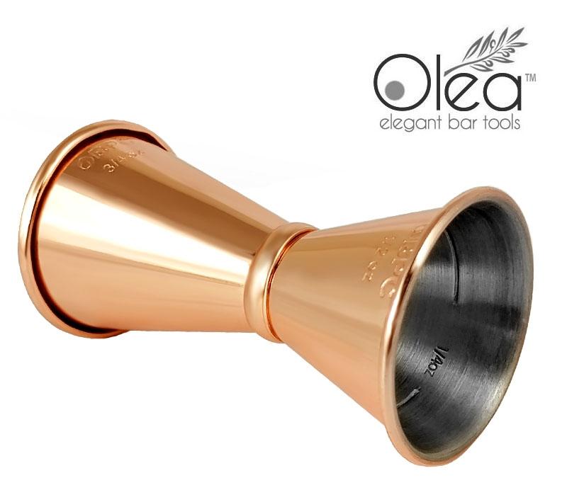 Olea™ Japanese Tall Jigger - Copper Plated - 1/2oz X 3/4oz