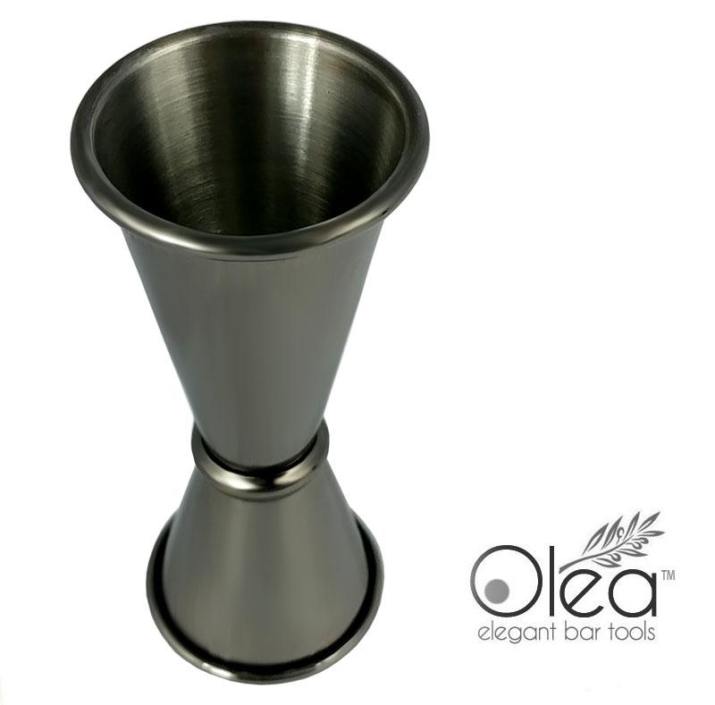 Olea™ Japanese Tall Jigger - Gunmetal Plated - 1 1/2oz X 1oz