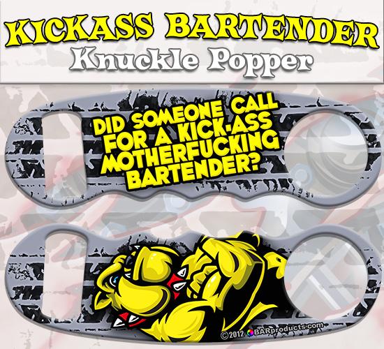 Kickass Bartender Knuckle Popper Bottle Opener