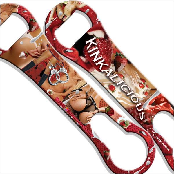 Kolorcoat V-Rod Bottle Opener - Kinkalicious Strawberries and Cream