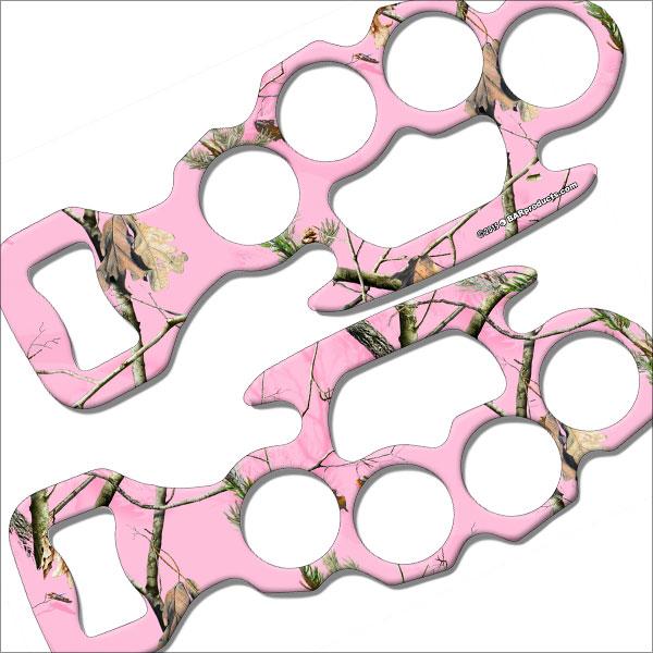 Kolorcoat™ Knuckle Buster Bottle Opener - Real Pink Camo