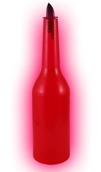 Kryptonite Neon Red Transparent Flair Bottle