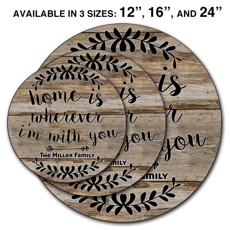 ADD YOUR NAME HOME Lazy Susan - 3 Different Sizes - Table Top