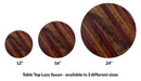 WOOD END GRAIN Lazy Susan - 3 Different Sizes - For Kitchen Table Top