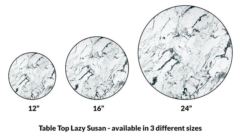 Lazy Susan - MARBLE Designs - 3 Different Sizes - For Kitchen Table Top