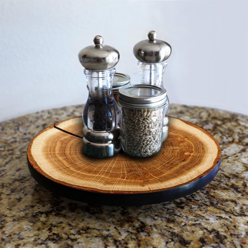 Lazy Susan - TREE RING Designs - 3 Different Sizes - For Kitchen Table Top