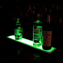 BarConic® LED Liquor Bottle Display Shelf Low Profile Lighting Green Yellow Glow