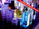 BarConic® LED Liquor Bottle Display Shelf - Polished Mirrored Metal 1 Step - Several Lengths