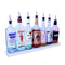 BarConic® LED Liquor Bottle Display Shelf - Low Profile - 1 Step - Polished Mirrored Metal - Several Lengths