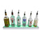 BarConic® LED Liquor Bottle Display Shelf - Low Profile - 1 Step - Polished Mirrored Metal - Several Lengths