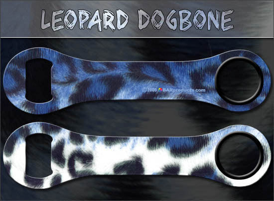 Dog Bone Bottle Opener - Leopard Print