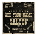 ADD YOUR NAME Large Tabletop Ring Toss Game - Saloon