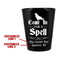 CUSTOMIZABLE - 1.75oz Black Shot Glass - Spell Halloween Design