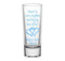 CUSTOMIZABLE - 2oz Tall Clear Shot Glass - Cheers to Love, Laughter