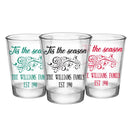 CUSTOMIZABLE - 1.75oz Clear Shot Glass- Tis the Season