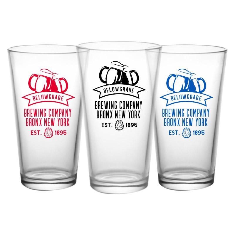 CUSTOMIZABLE - 16oz Pint / Mixing Glass- Brew1