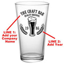 CUSTOMIZABLE - 16oz Pint / Mixing Glass- Quality