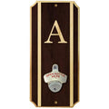 Wall Mounted Wood Plaque Bottle Opener - Monogrammed