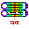 CUSTOMIZABLE Skinny Mini Bottle Opener - Grunge Rainbow