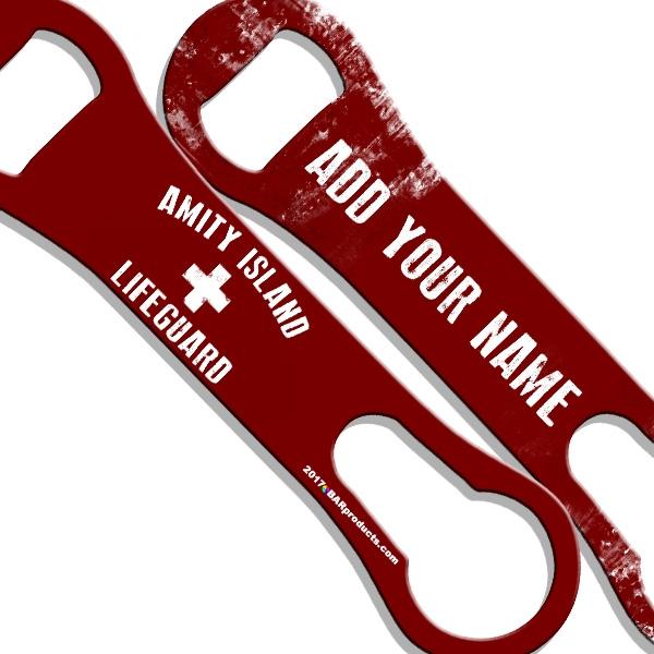 ADD YOUR NAME  V-Rod® Bottle Opener – Amity Island Lifeguard