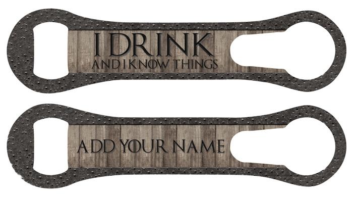 ADD YOUR NAME  V-Rod® Bottle Opener – I Drink