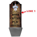 Custom Round Top Plaque with Cap Catcher - Play Like a Pirate