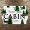 Custom Tavern Shaped Wood Bar Sign - Cabin