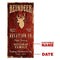 CUSTOMIZABLE Large Vintage Wooden Holiday Bar Sign - Reindeer Aviation - 11 3/4" x 23 3/4"