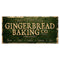 Large Vintage Wooden Holiday Bar Sign - Gingerbread Bakery - 11 3/4" x 23 3/4"