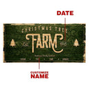 CUSTOMIZABLE Large Vintage Wooden Holiday Bar Sign - Christmas Tree Farm - 11 3/4" x 23 3/4"