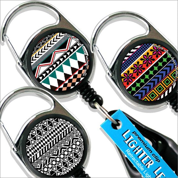 Premium Clip Lighter Leash® - 3 Pack - Aztec Series