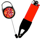 Premium Clip Lighter Leash® - Tie Dye - Orange / Yellow