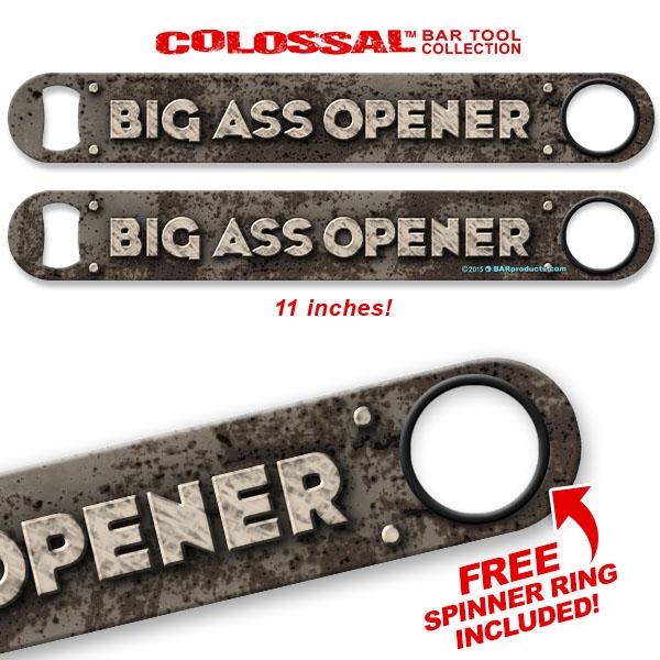 Kolorcoat™ 11" Long COLOSSAL™  Speed Bottle Opener – Big A** Opener