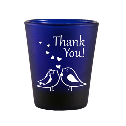 Love Birds Wedding Shot Glass