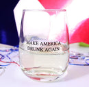 Make America Drunk Again Stemless Wine Glass