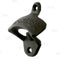 BarConic® Wall Mounted Bottle Opener - Open Here - Cast Iron