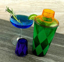 Cocktail Shaker 16 oz. - Plastic 3 Piece - Mardi Gras