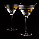 Diamond Martini Glasses - 2 pack - 9 ounce