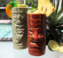 Ceramic Mean Green Tiki Mug - 11 ounce