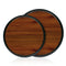 Melamine Wood Grain Non-Slip Trays - Available in 12" or 16"