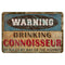 Vintage Metal Bar Sign - 12" x 18" - Warning - CUSTOMIZABLE