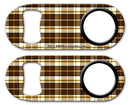 Kolorcoat®  Mini Bottle Opener ONLY – Brown Plaid