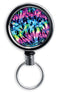 Kolorcoat® Mini Bottle Opener with Retractable Reel – Tie Dye 3