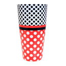 Cocktail Shaker Tin - Printed Designer Series - 28oz weighted - Minnie Mouse Polka Dots