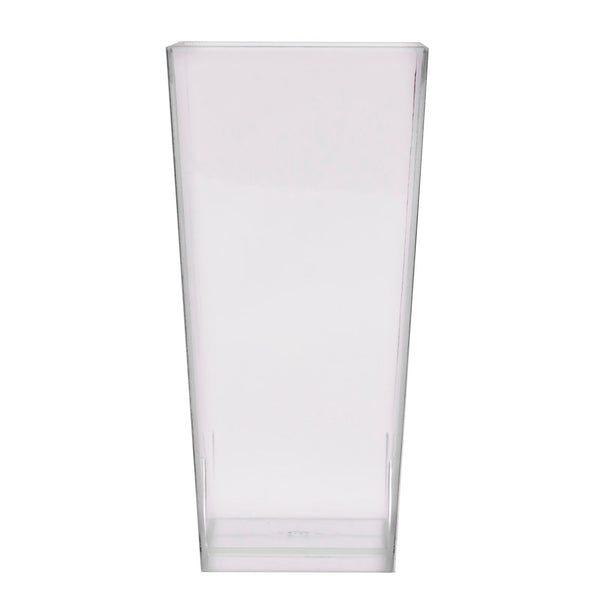 16 count - Clear Mini Tall Square Cups - 3.5 ounce