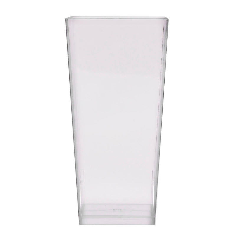 16 count - Clear Mini Tall Square Cups - 3.5 ounce