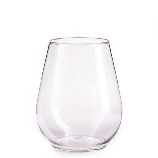 Plastic Stemless Wine Glass - Box of 8 - 4 ounce