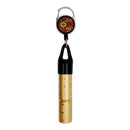 Mister Leash™ - Retractable Clip-on Atomizer for Hand Sanitizers - Red and Gold Floral Design - Refillable